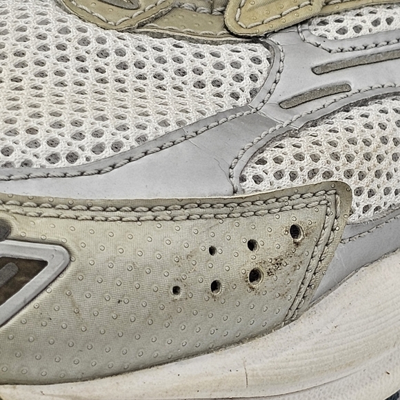 Brooks Mens Running Shoes Sneaker Lace Up Cream Gray Blue Size 8.5 - Picture 13 of 14